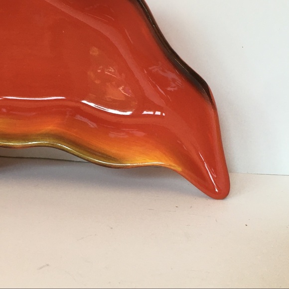 Clay Art chili pepper dip ceramic salsa ceramic red EUC - Picture 3 of 14